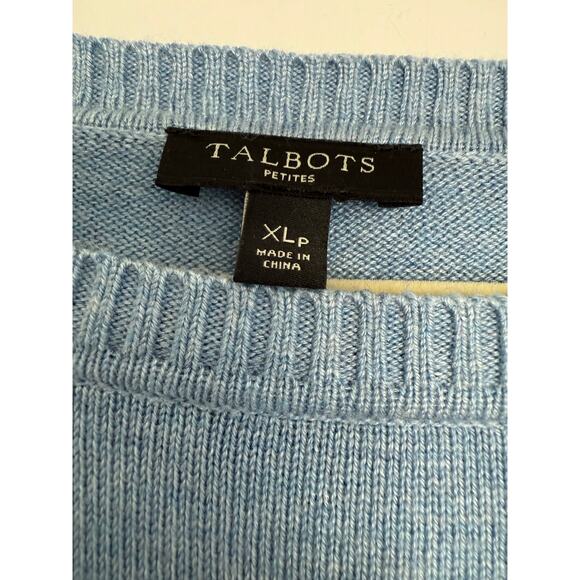 Talbots Womens‎ Nautical Sweater Tunic XLp Blue Stripes Boat Neck Coastal - Picture 2 of 9